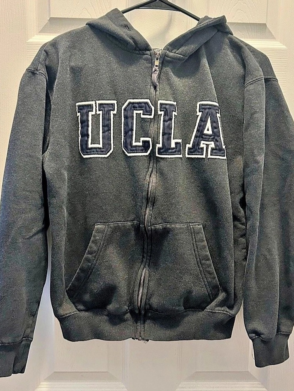 UCLA Hoodie Unisex Small Gray Full Zip Sweatshirt NCAA Fan Apparel